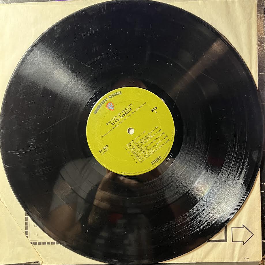 Master Of Reality (VINYL) | Good Plus (G+) Very Good (VG) - METAL / USED *GOOD+*