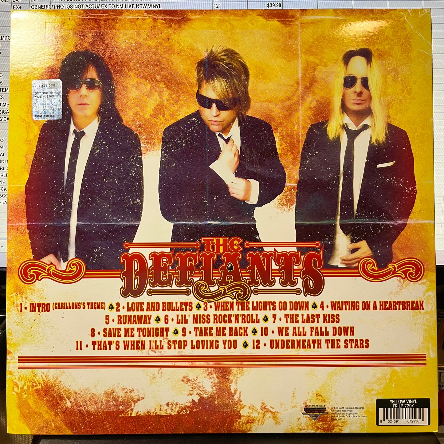 The Defiants (2xYELLOW VINYL) | Near Mint (NM or M-) Near Mint (NM or M-) - METAL / USED *NEAR MINT+*
