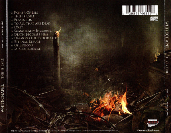 Whitechapel (2) - This Is Exile | Near Mint (NM) Near Mint (NM) - METAL / USED *NEAR MINT/CD*