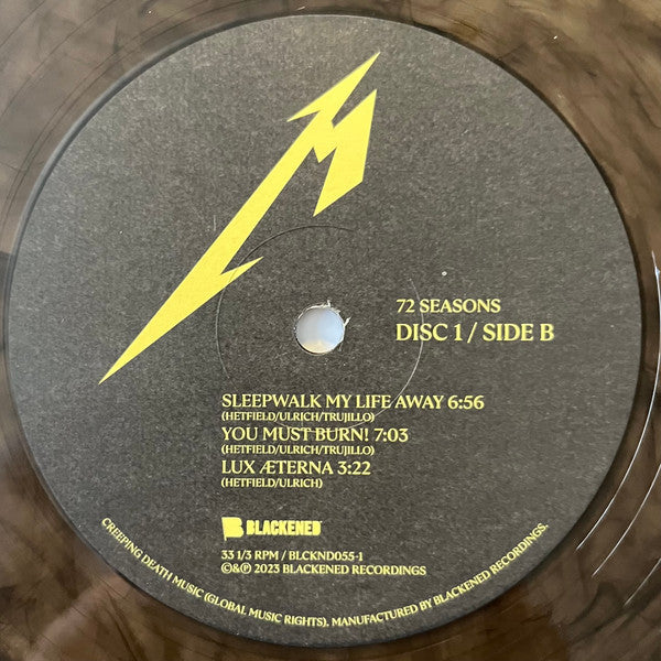 72 Seasons (2xMET CLUB SMOKY BLACK VINYL) | Near Mint (NM or M-) Near Mint (NM or M-) - METAL / USED *NEAR MINT*