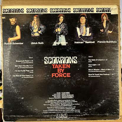 Taken By Force (VINYL) | Near Mint (NM or M-) Very Good Plus Plus (VG++) - METAL / USED *NEAR MINT*
