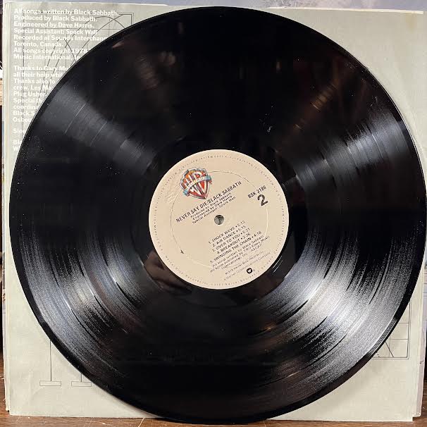 Never Say Die! (VINYL) | Near Mint (NM or M-) Excellent+ (EX+) - METAL / USED *NEAR MINT*
