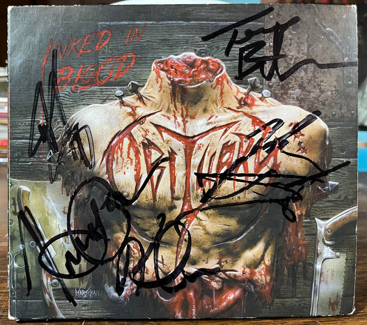 Inked In Blood (SIGNED CD) | Near Mint (NM or M-) Very Good (VG) - METAL / USED *NEAR MINT*