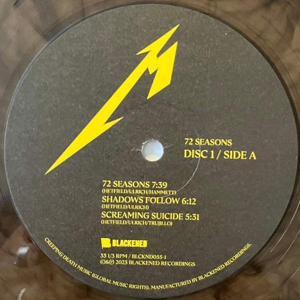 72 Seasons (2xMET CLUB SMOKY BLACK VINYL) | Near Mint (NM or M-) Near Mint (NM or M-) - METAL / USED *NEAR MINT*