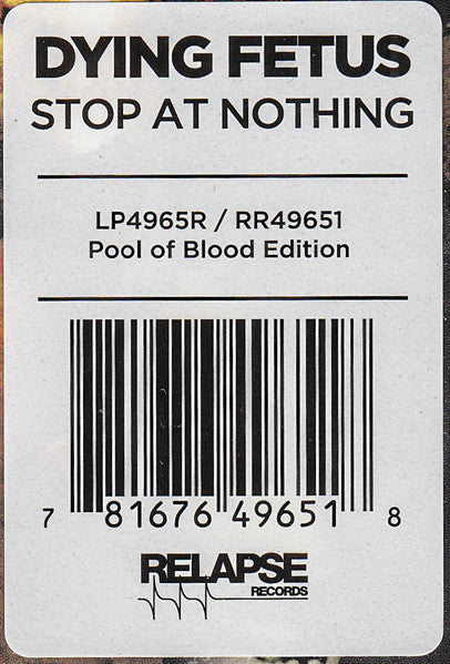 Stop At Nothing (VINYL) | Near Mint (NM) Near Mint (NM) - METAL / USED *NEAR MINT*