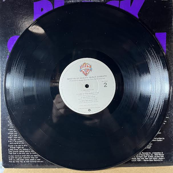 Master Of Reality (VINYL) | Near Mint (NM or M-) Excellent (EX) - METAL / USED *NEAR MINT*
