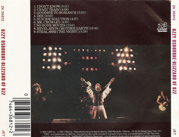 Blizzard Of Ozz (CD) | Near Mint (NM or M-) Near Mint- (NM-) - METAL / USED *NEAR MINT*