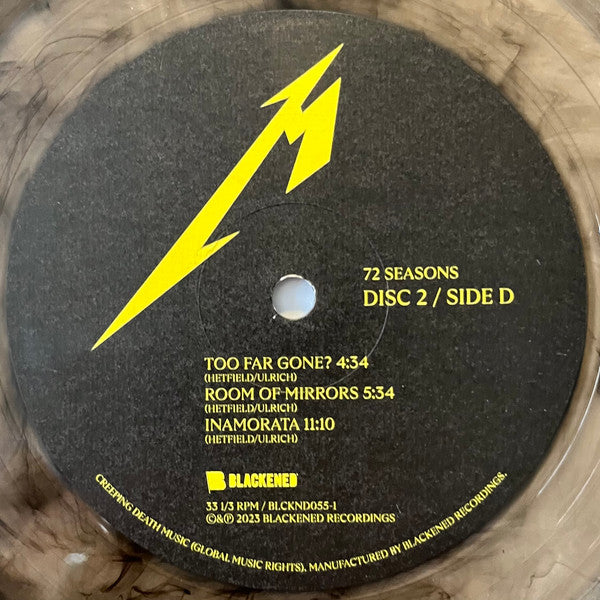 72 Seasons (2xMET CLUB SMOKY BLACK VINYL) | Near Mint (NM or M-) Near Mint (NM or M-) - METAL / USED *NEAR MINT*
