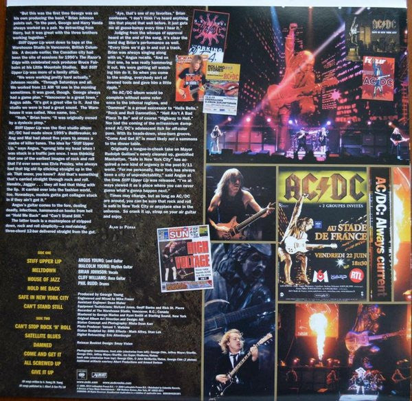 Stiff Upper Lip (VINYL) | Near Mint (NM or M-) Near Mint (NM or M-) - METAL / USED *NEAR MINT*