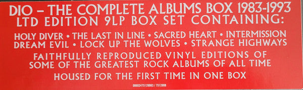 The Complete Albums 1983-1993 (BOX SET) | Near Mint (NM) Near Mint (NM) - METAL / USED *NEAR MINT*