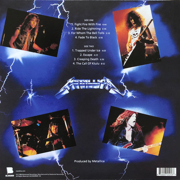Ride The Lightning (BLUE VINYL) | Near Mint (NM or M-) Near Mint (NM or M-) - METAL / USED *NEAR MINT*