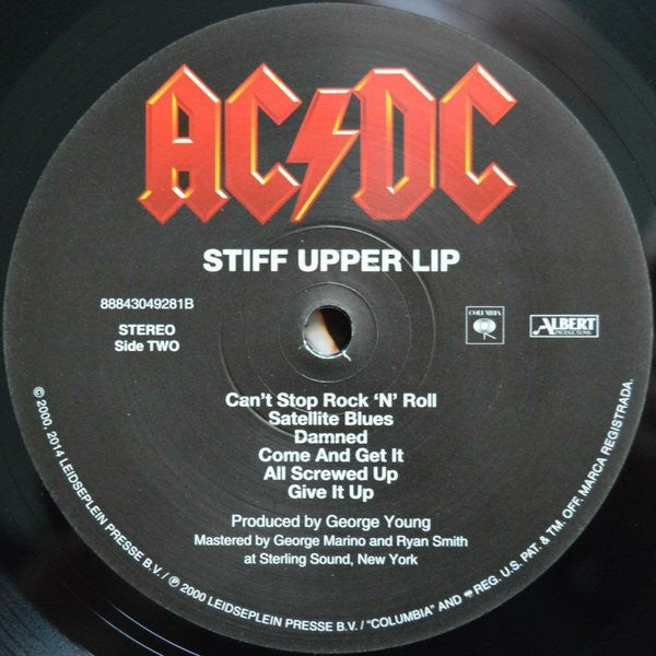 Stiff Upper Lip (VINYL) | Near Mint (NM or M-) Near Mint (NM or M-) - METAL / USED *NEAR MINT*
