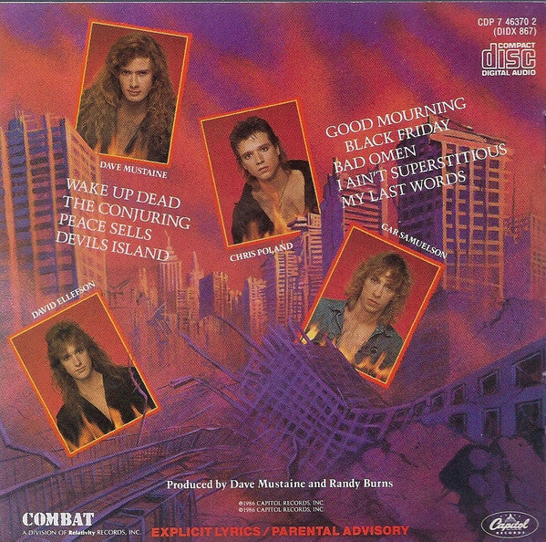 Peace Sells...But Who's Buying? (CD) | Near Mint (NM or M-) Near Mint (NM or M-) - METAL / USED *NEAR MINT*