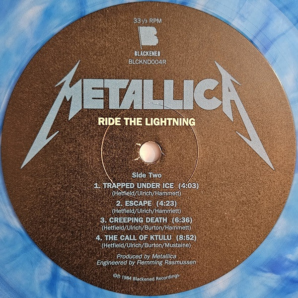Ride The Lightning (BLUE VINYL) | Near Mint (NM or M-) Near Mint (NM or M-) - METAL / USED *NEAR MINT*