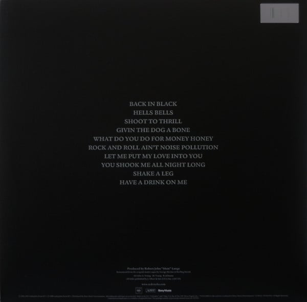 Back In Black (VINYL) | Near Mint (NM or M-) Near Mint (NM or M-) - METAL / USED *NEAR MINT*