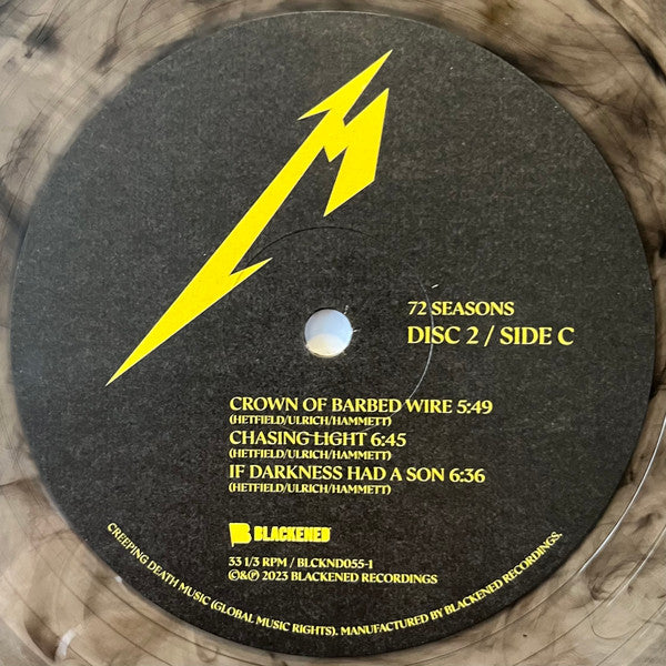 72 Seasons (2xMET CLUB SMOKY BLACK VINYL) | Near Mint (NM or M-) Near Mint (NM or M-) - METAL / USED *NEAR MINT*