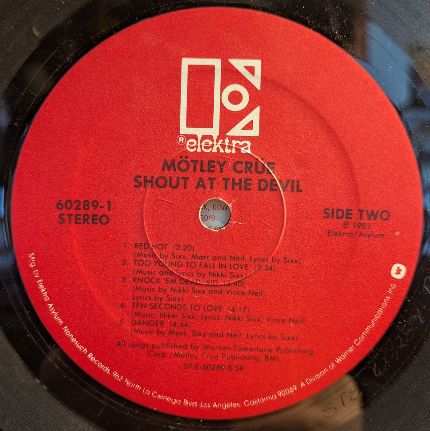 Shout At The Devil (VINYL) | Very Good Plus (VG+) Very Good (VG) - METAL / USED *VERY GOOD+*