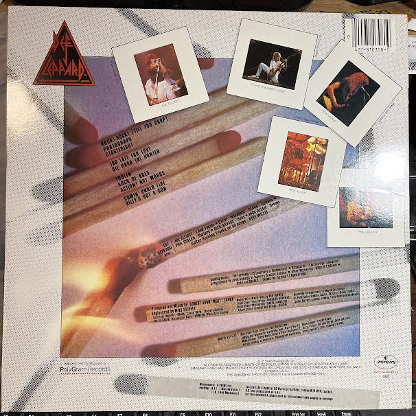 Pyromania (VINYL) | Very Good Plus (VG+) Excellent (EX) - METAL / USED *VERY GOOD+*