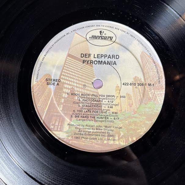 Pyromania (VINYL) | Very Good Plus (VG+) Excellent (EX) - METAL / USED *VERY GOOD+*