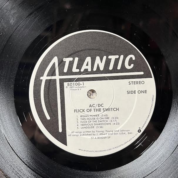 Flick Of The Switch (VINYL) | Very Good Plus (VG+) Excellent (EX) - METAL / USED *VERY GOOD+*