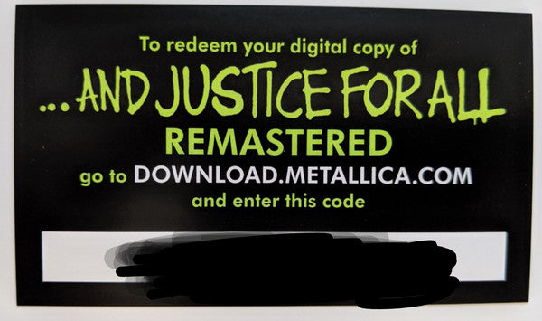 ...And Justice For All | Mint (M) Mint (M) - METAL *SEALED*
