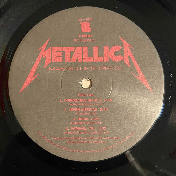 Master Of Puppets (180 GRAM VINYL) | Mint (M) Mint (M) - METAL *SEALED*