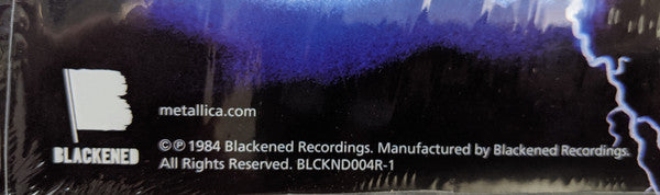 Metallica Ride The Lightning Blackened LP, Album, RE, RM Mint (M) Mint (M)