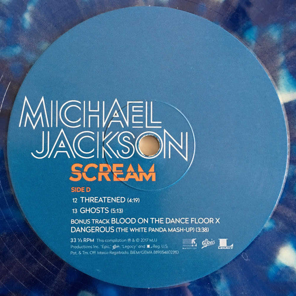 Scream (GLOW IN THE DARK + BLUE SPLATTER VINYL) | Mint (M) Mint (M) - POP *SEALED/COLOR*