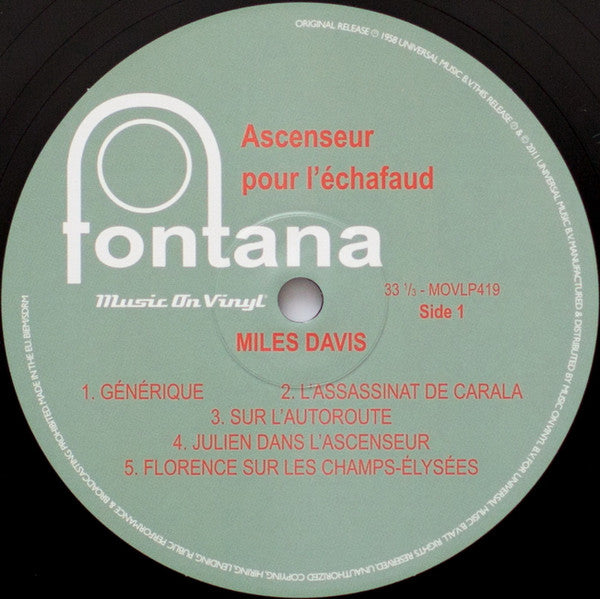 Ascenseur Pour L'Échafaud (Lift To The Scaffold) | Mint (M) Mint (M)