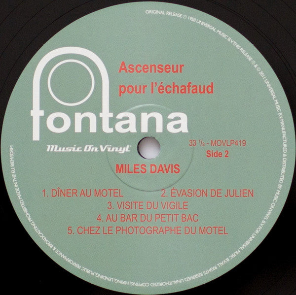 Ascenseur Pour L'Échafaud (Lift To The Scaffold) | Mint (M) Mint (M)