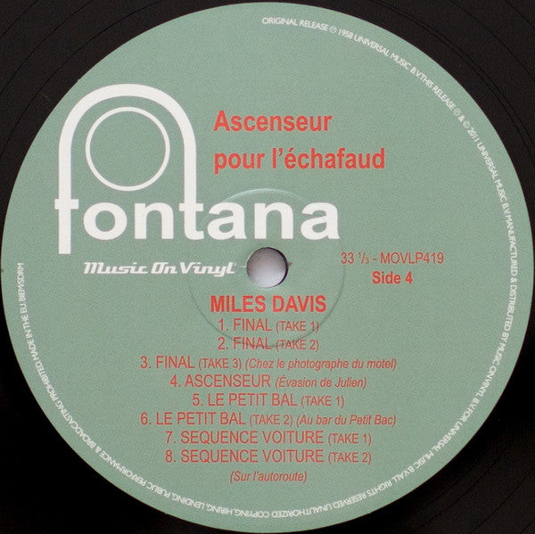 Ascenseur Pour L'Échafaud (Lift To The Scaffold) | Mint (M) Mint (M)