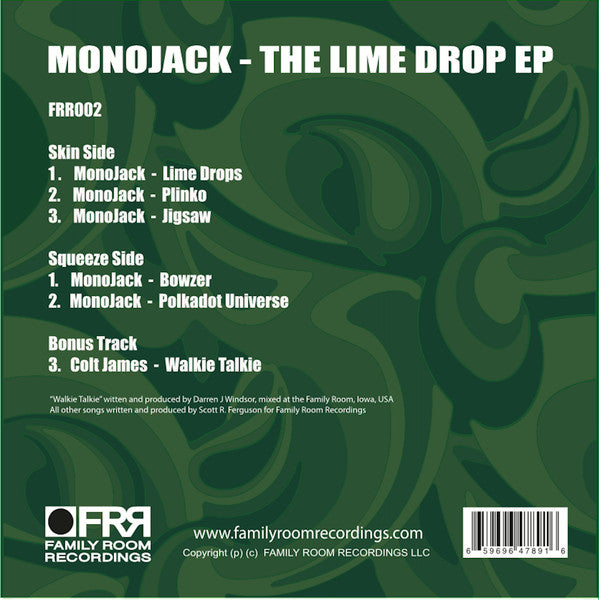 MonoJack (2) The Lime Drop EP 12" Mint (M) Mint (M)