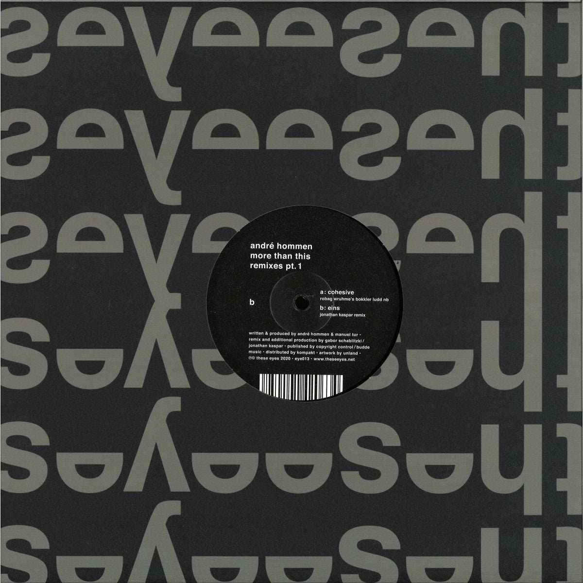 André Hommen - (PRESALE 10/7/26) More Than This Remixes Pt. 1 (VINYL 12" These Eyes) | NEW - MINIMAL *NEW*
