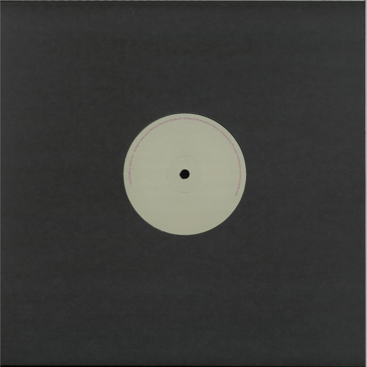 Pennyy - (PRESALE 09/02/26) Espresso Brodie (VINYL 12" Purple Print) | NEW - MINIMAL *NEW*