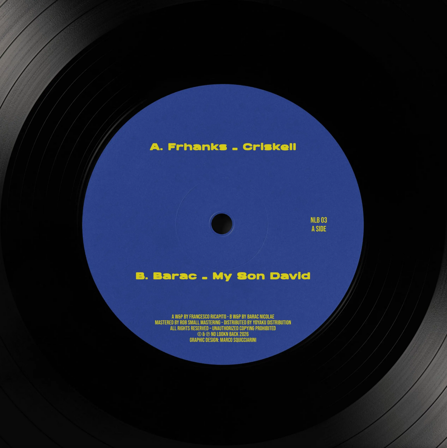Barac, Frhanks - (PRESALE 6/15/26) Criskell / My Son David (VINYL) | Mint Mint - MINIMAL *NEW*