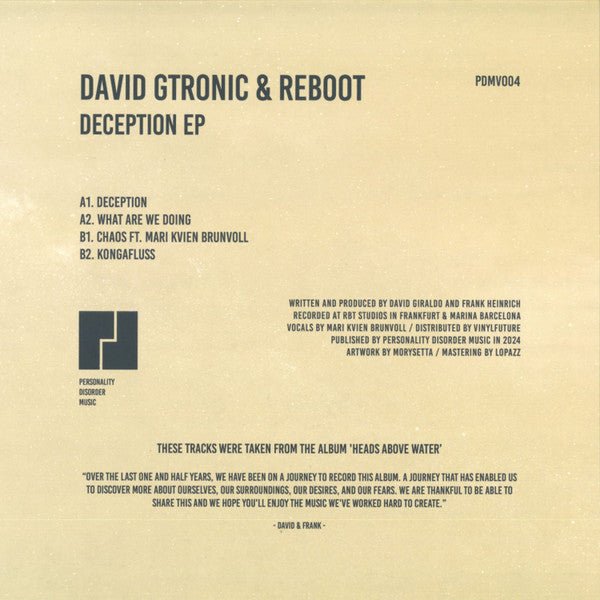 Deception (VINYL) | Mint (M) Mint (M) - MINIMAL *NEW*