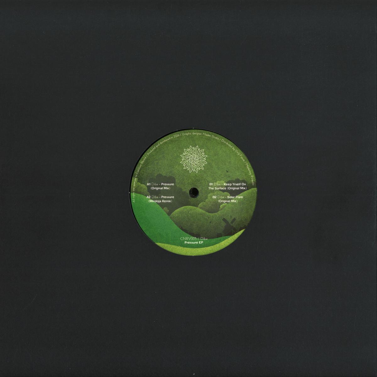 Dibe - Pressure (VINYL 12" Canelura Record) | NEW - MINIMAL *NEW*