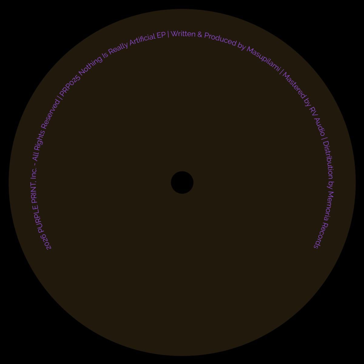 Masupilami - (PRESALE 11/13/26) Nothing Is Really Artificial (VINYL 12" Purple Print) | NEW - MINIMAL *NEW*
