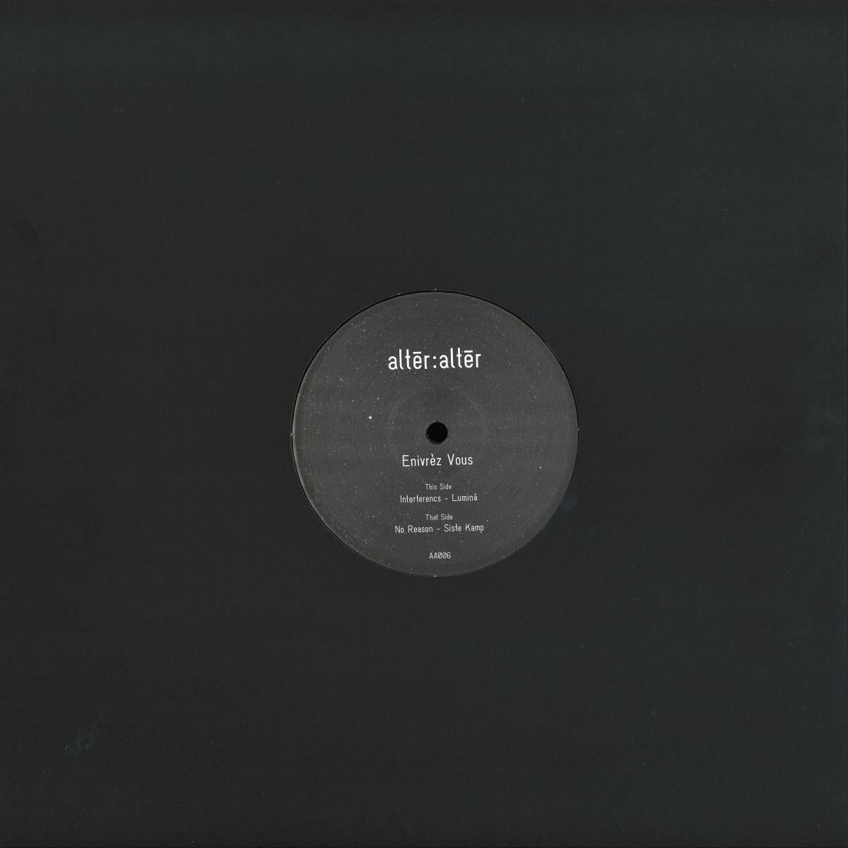 Enivrèz Vous - AA006 (VINYL 12" altēr:altēr) | NEW - MINIMAL *NEW*