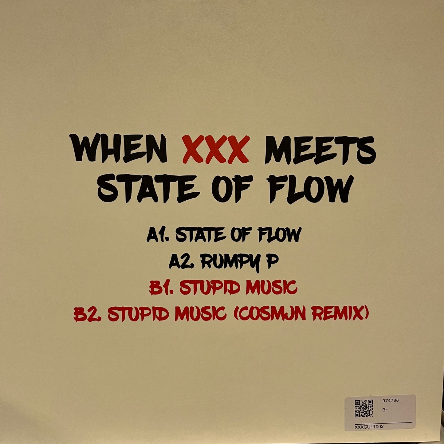 When XXX Meets State Of Flow | Mint (M) Mint (M) - MINIMAL