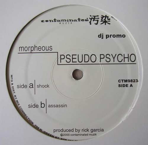 Morpheous Pseudo Psycho Contaminated Muzik 12", Promo Very Good (VG) Generic