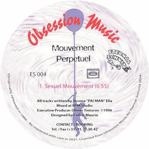 Mouvement Perpétuel Sexuel Mouvement Eternal Schvitz 12", EP, RE, RM Mint (M) Generic