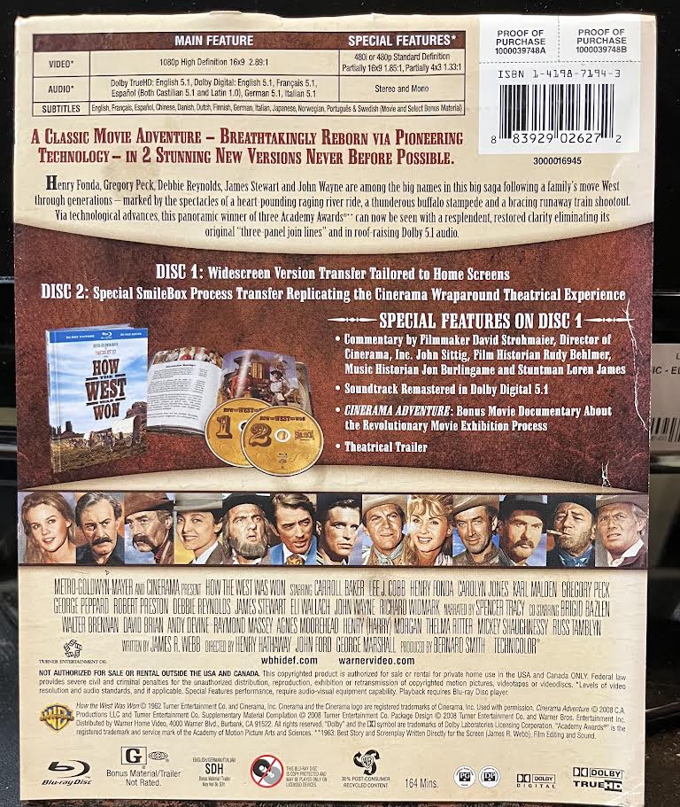 BLU-RAY - How The West Was Won (2xBLU RAY DISC) | - MOVIE