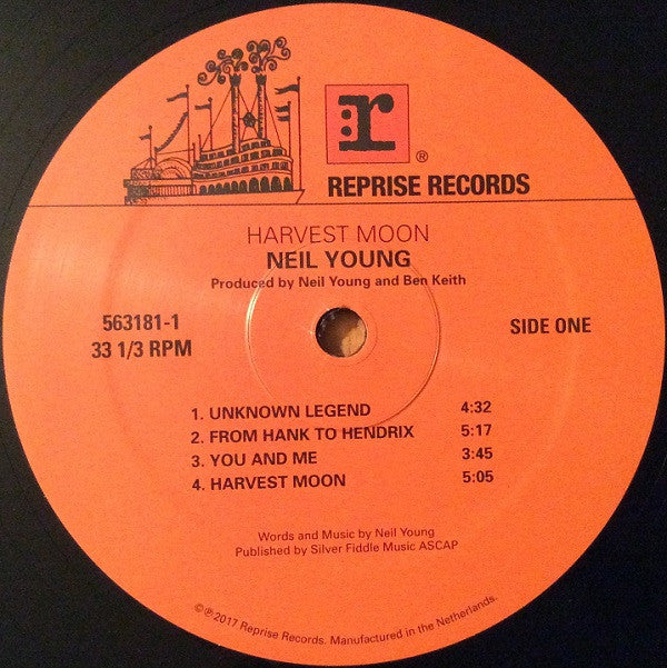 Neil Young Harvest Moon Reprise Records LP + LP, S/Sided, Etch + Album, RSD, RE Mint (M) Mint (M)