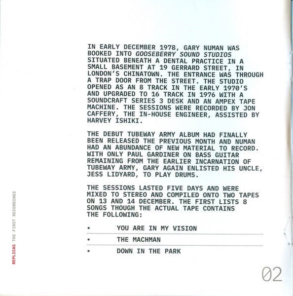 Replicas (The First Recordings)(CD) | Mint (M) Mint (M) - NEW WAVE *NEW*