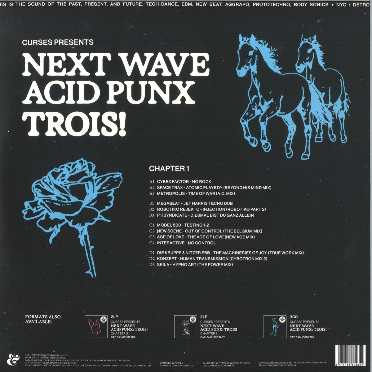 CURSES - NEXT WAVE ACID PUNX TROIS - CHAPTER 1 (VINYL 2x12" ESKIMO RECORDINGS 541416669265) | NEW Mint (M) Mint (M) - NEW WAVE *NEW*