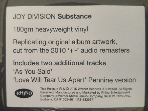 Substance | Mint (M) Mint (M) - NEW WAVE/POST-PUNK