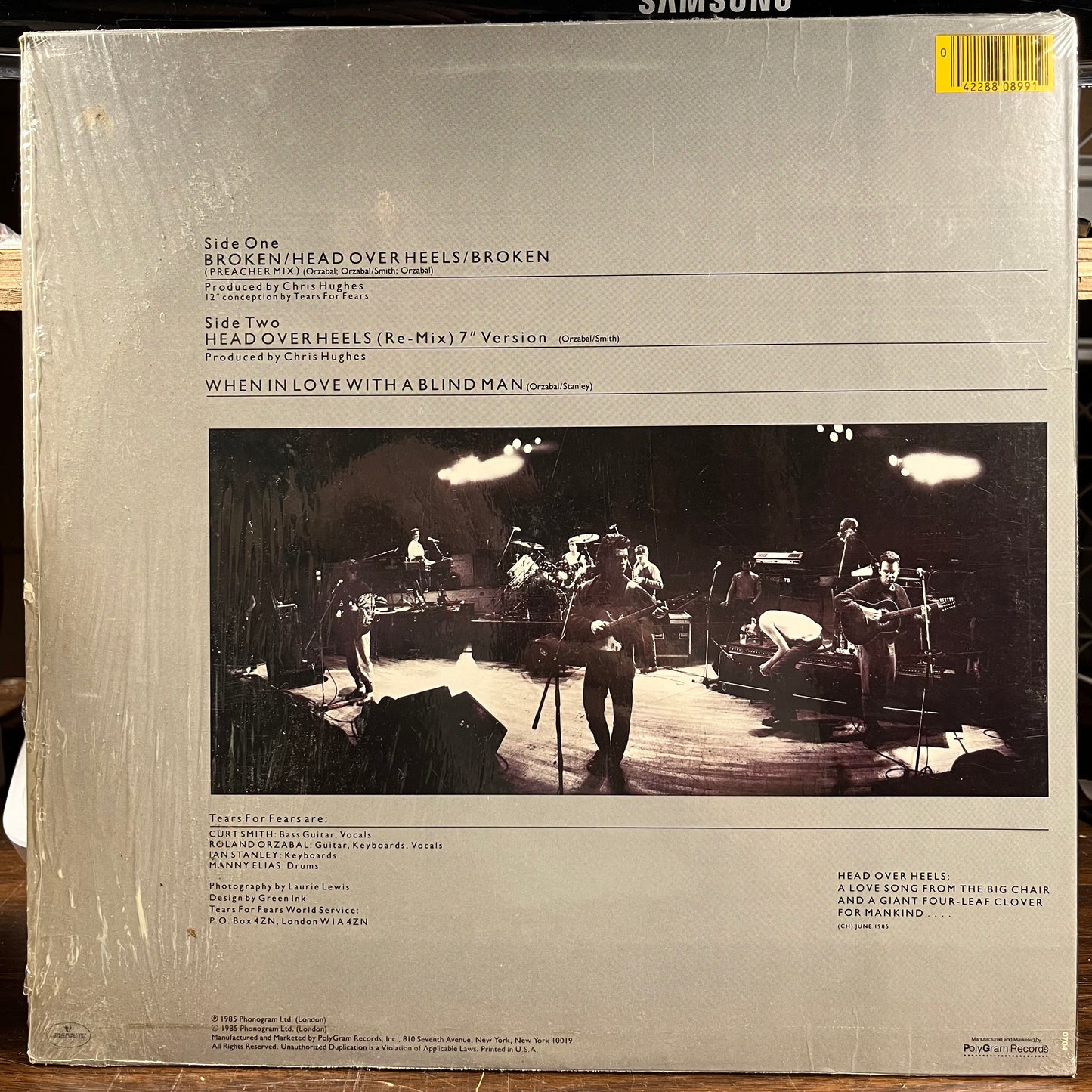 Broken / Head Over Heels / Broken (Preacher Mix) (VINYL) | Excellent+ (EX+) Near Mint- (NM-) - NEW WAVE / USED *EXCELLENT+*