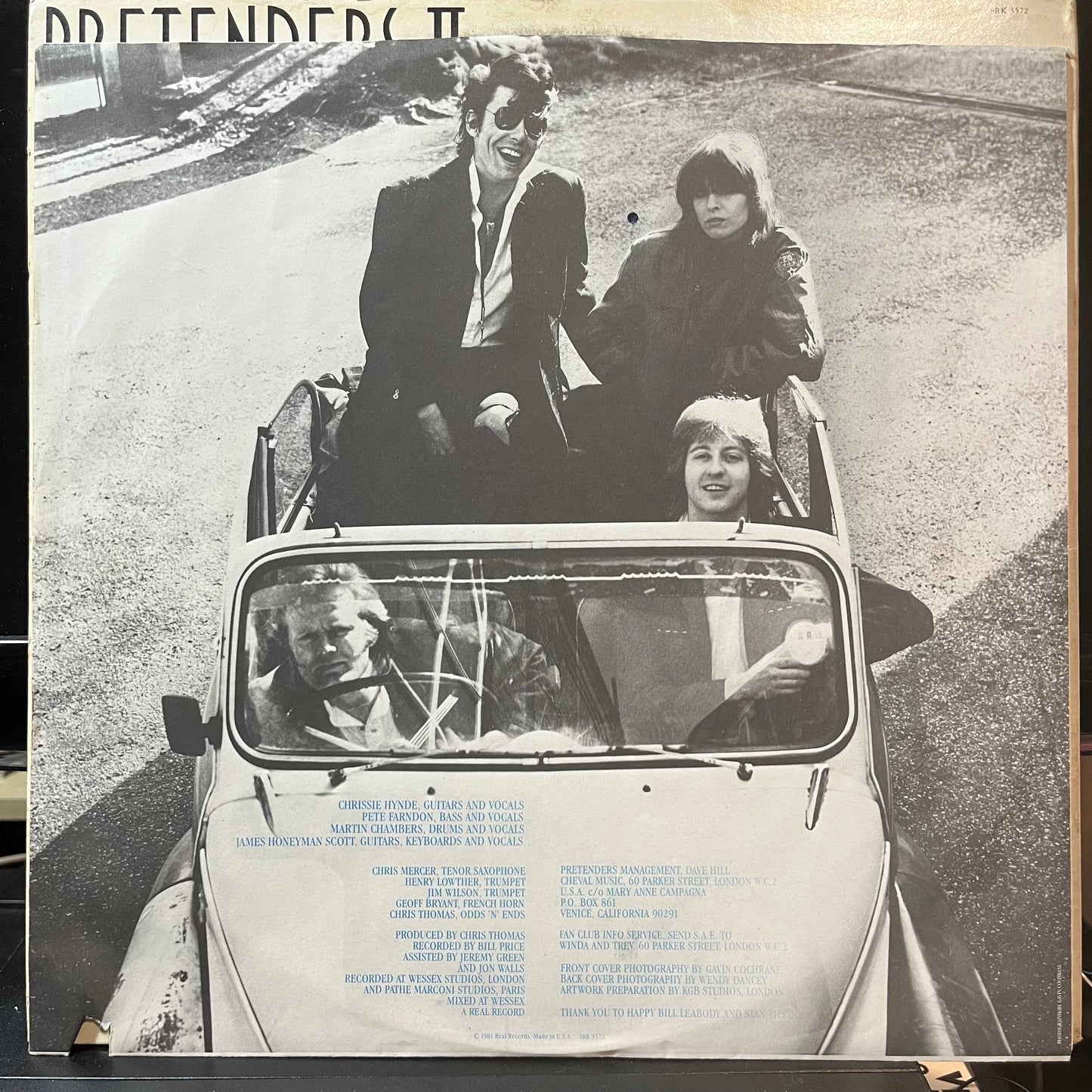 The Pretenders - Pretenders II (VINYL LP SIRE SRK 3572 1981) | Excellent+ (EX+) Very Good Plus (VG+) - NEW WAVE / USED *EXCELLENT+*