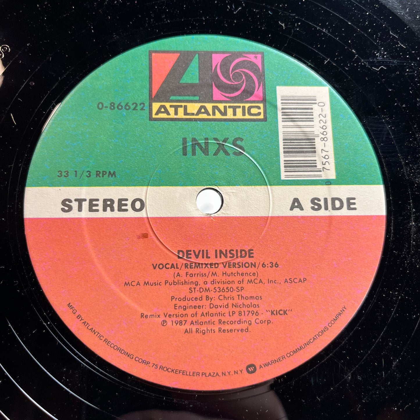 Devil Inside (Re-Mix Version) (VINYL) | Near Mint- (NM-) Near Mint (NM) - NEW WAVE / USED *NEAR MINT-*